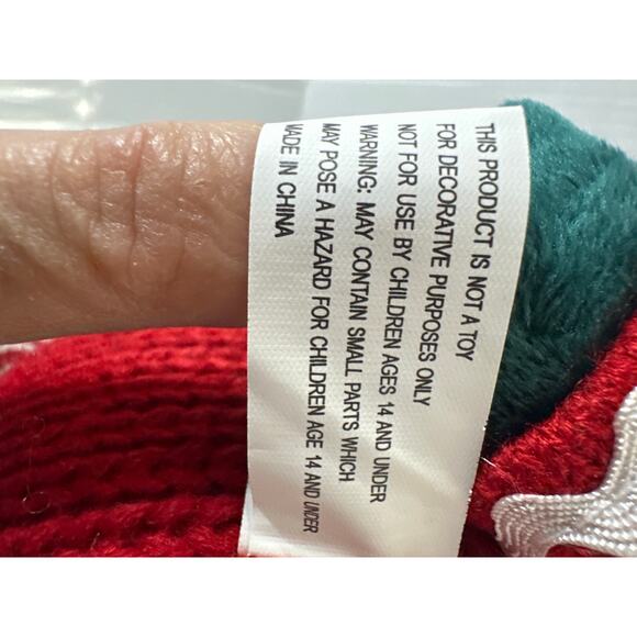 20” Faceless Gnome Christmas decoration with gingerbread men-plush w/legs NWT - Picture 7 of 9